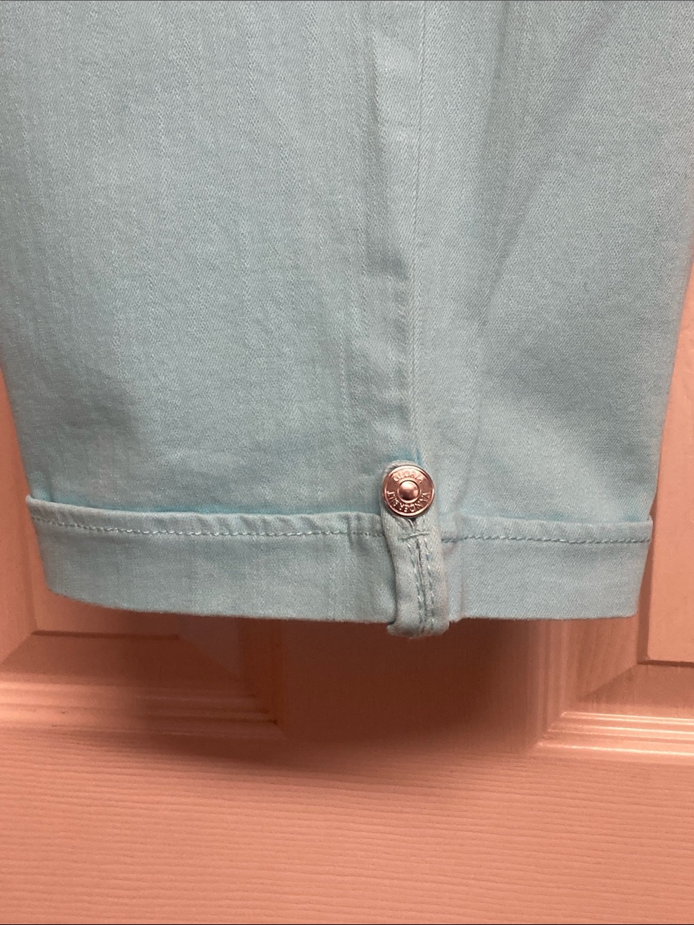 Gloria Vanderbilt Lillian Skimmer Aqua Sky Blue Sz 12 NWT - Picture 10 of 11